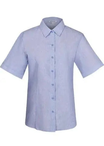 Aussie Pacific Ladies Belair Short Sleeve Shirt 2905S Corporate Wear Aussie Pacific Sky 4